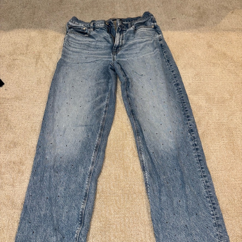American Eagle Outfitters Blue Straight Leg Jeans